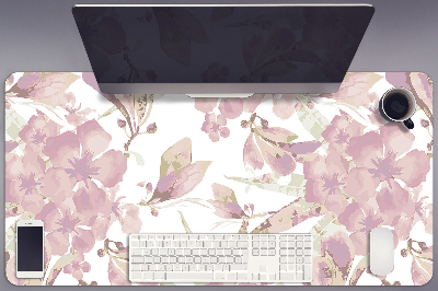 Desk mat Pale pink hibiscus