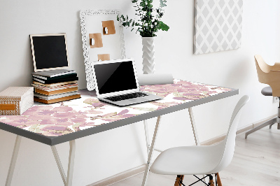 Desk mat Pale pink hibiscus