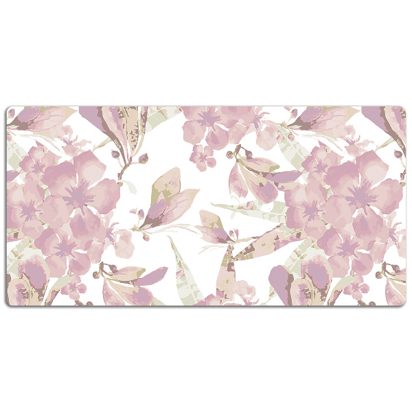 Desk mat Pale pink hibiscus