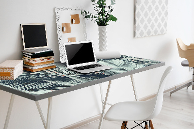 Full desk pad exotic leaves