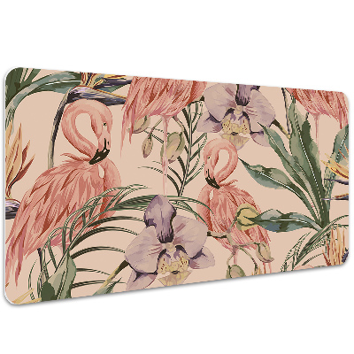 Large desk mat for children Flamingos