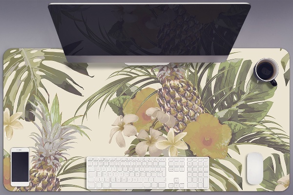 Large desk mat for children pineapples