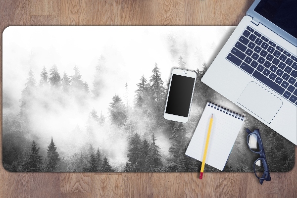 Large desk mat for children misty forest