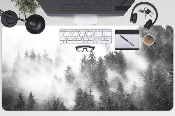 Large desk mat for children misty forest