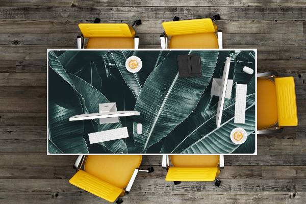 Full desk pad exotic leaves