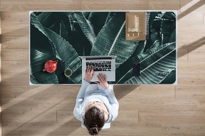 Full desk pad exotic leaves