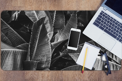 Large desk mat for children large leaves