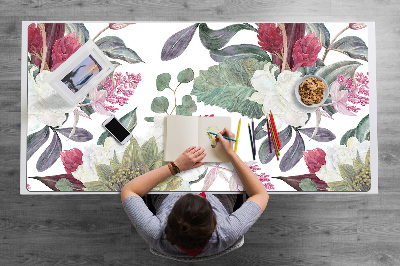 Desk pad Colorful flowers