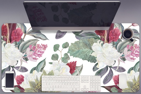 Desk pad Colorful flowers