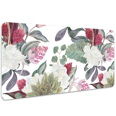 Desk pad Colorful flowers