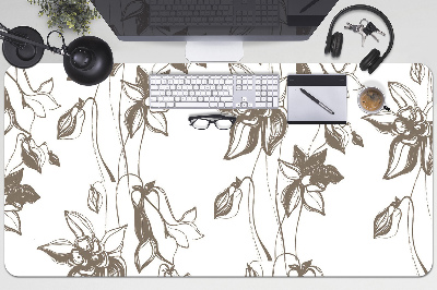 Desk pad drawing flowers