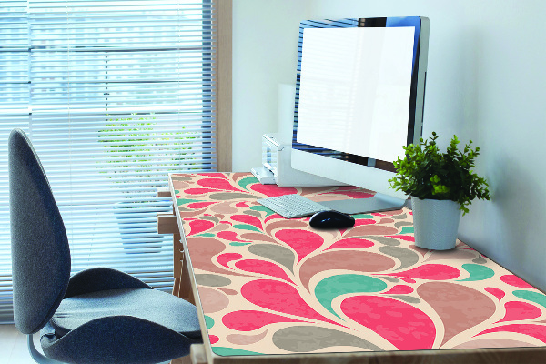 Full desk mat colorful teardrops