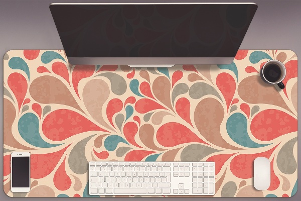 Full desk mat colorful teardrops