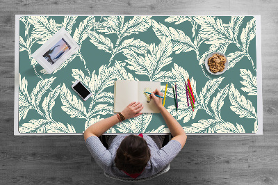 Full desk mat elegant leaf