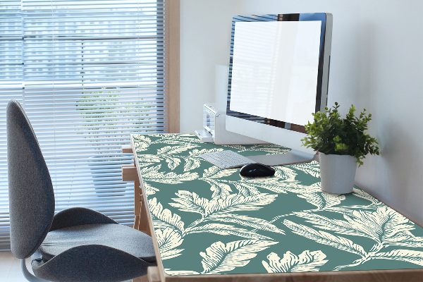 Full desk mat elegant leaf