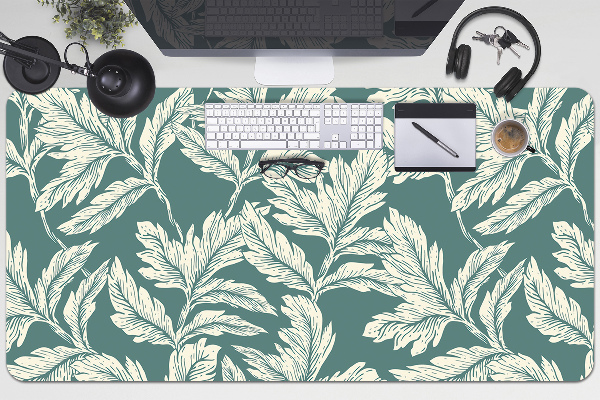 Full desk mat elegant leaf