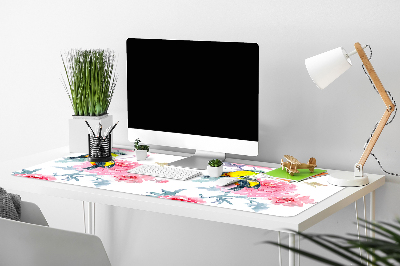 Full desk mat Birds and flowers