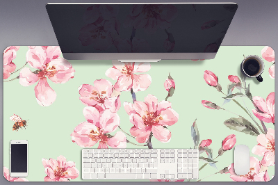 Large desk pad PVC protector Cherry blossoms