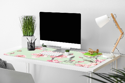 Large desk pad PVC protector Cherry blossoms