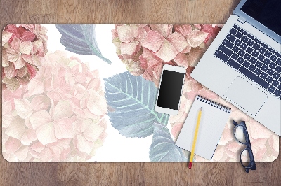 Large desk mat for children Hydrangea