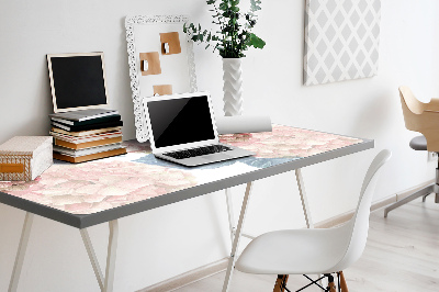 Large desk mat for children Hydrangea