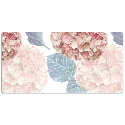 Large desk mat for children Hydrangea