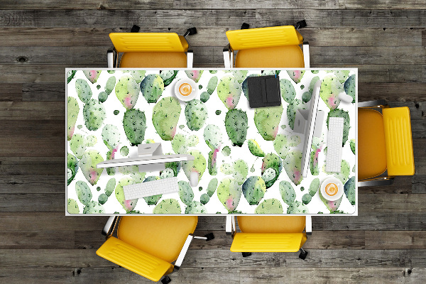 Desk mat tropical cacti