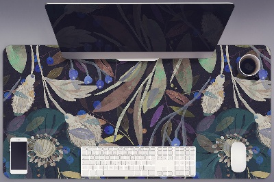 Desk pad botanical pattern