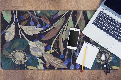 Desk pad botanical pattern