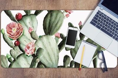 Large desk mat for children cacti