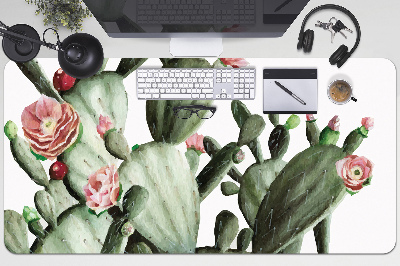 Large desk mat for children cacti