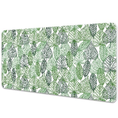 Large desk pad PVC protector forest leaves