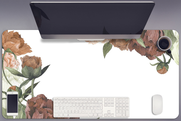 Desk pad Vintage Peonies