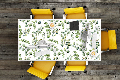 Large desk mat for children eucalyptus