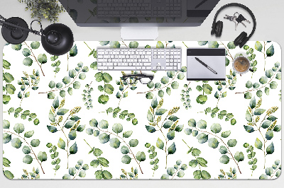 Large desk mat for children eucalyptus