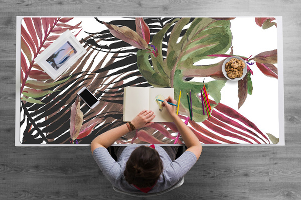 Large desk mat for children monstera