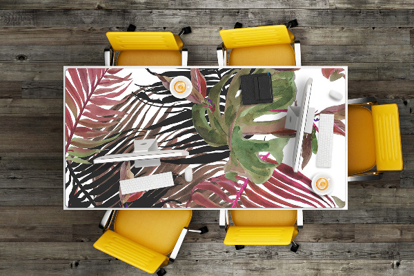 Large desk mat for children monstera