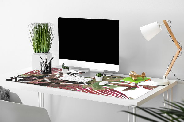 Large desk mat for children monstera