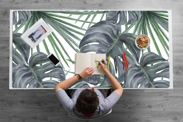 Desk mat exotic plants