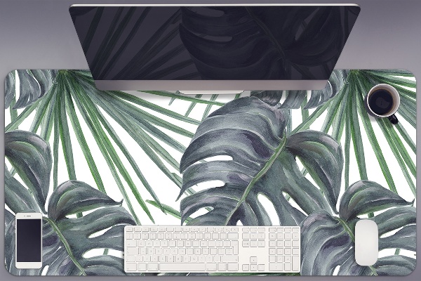 Desk mat exotic plants