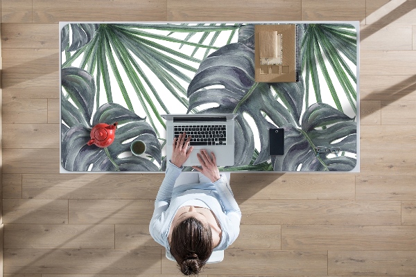 Desk mat exotic plants