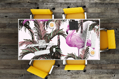 Desk mat Flamingos in the palms