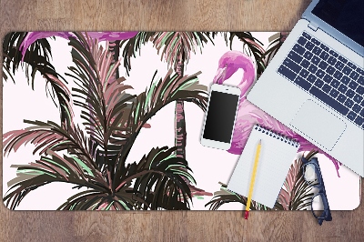 Desk mat Flamingos in the palms