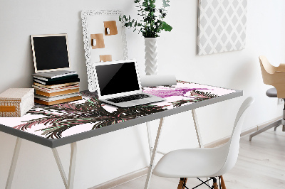 Desk mat Flamingos in the palms