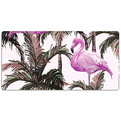 Desk mat Flamingos in the palms