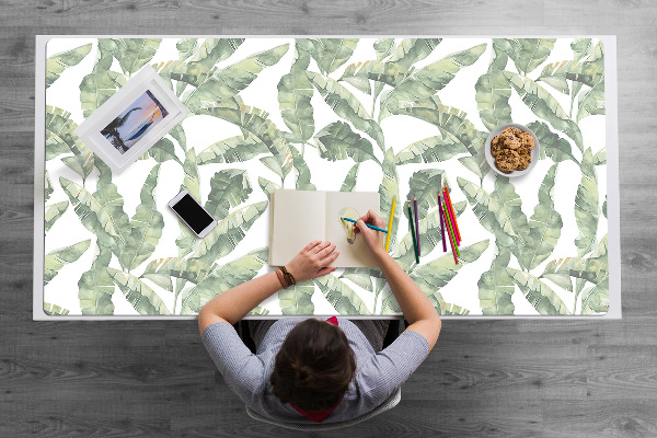 Desk pad banana leaves