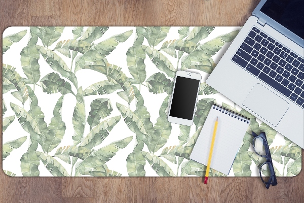 Desk pad banana leaves