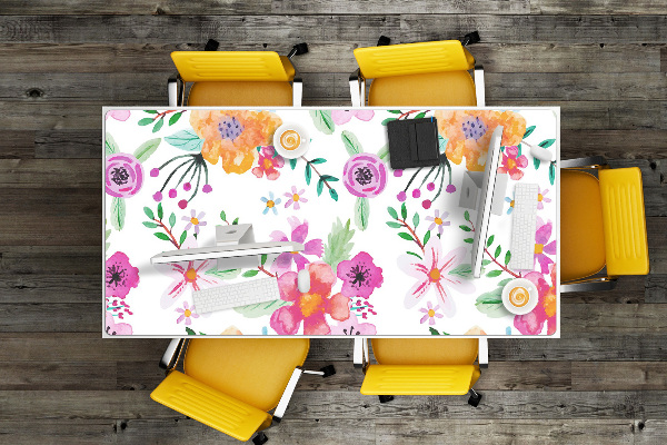 Desk pad drawing flowers