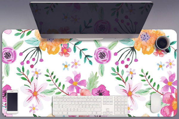 Desk pad drawing flowers