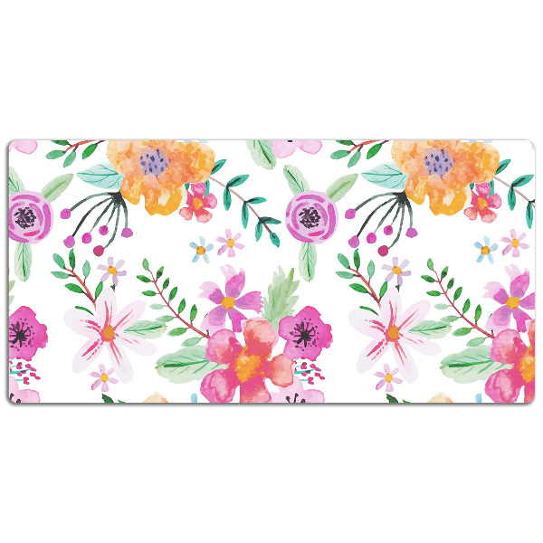 Desk pad drawing flowers